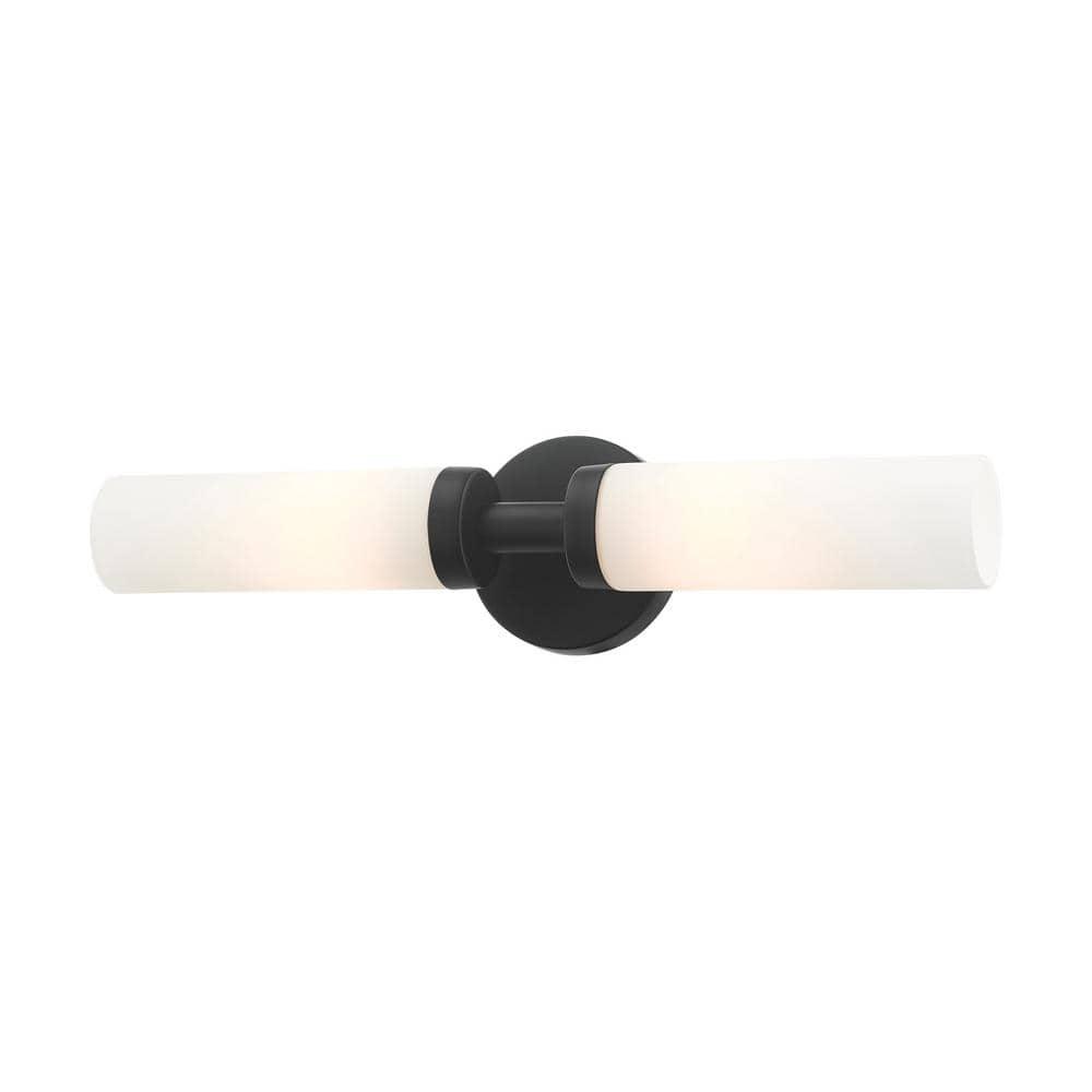 Livex Lighting Aero 2 - Light Vanity in  Black