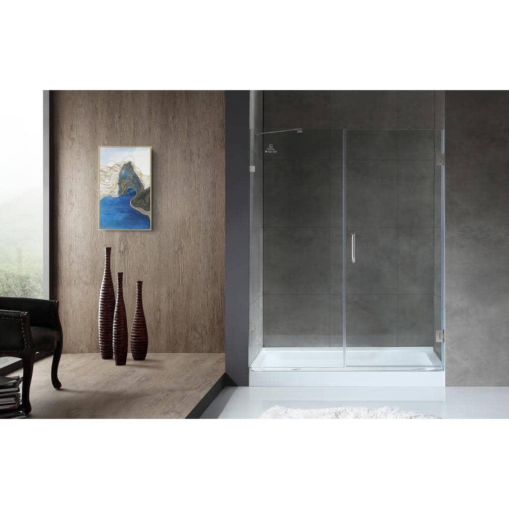 Consort 72" H Hinged Frameless Shower Door