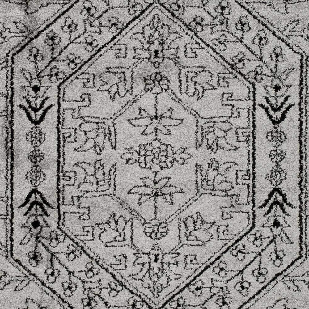 Adirondack ADR108 Power Loomed Area Rug - Silver/Black - 8'x10' - Safavieh.