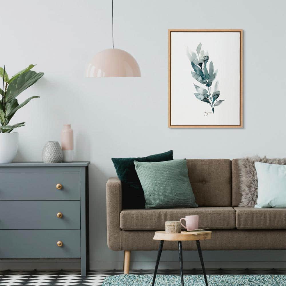 18" x 24" Sylvie Wild Mariposa by Sara Berrenson Framed Wall Canvas Natural - Kate & Laurel All Things Decor