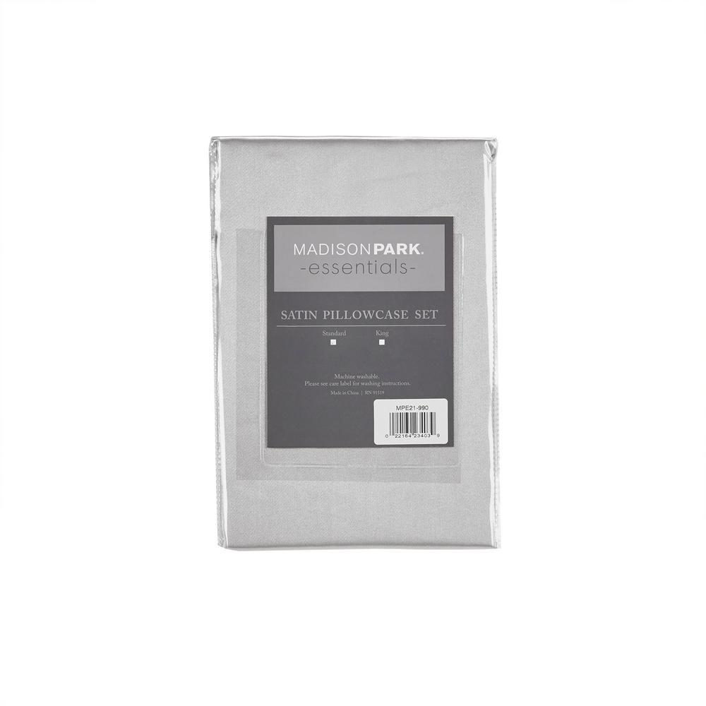 Madison Park Essentials Satin Luxury 2PC Pillowcases (Set of 2)