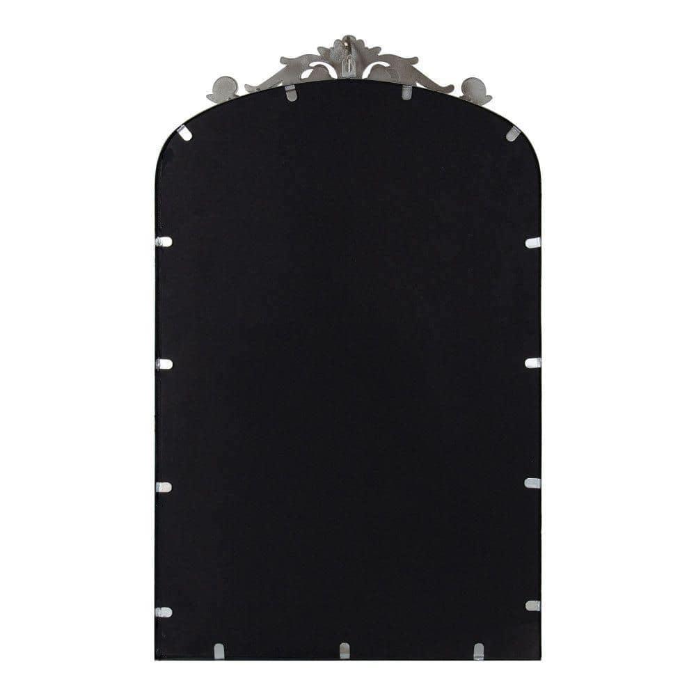 19" x 31" Arendahl Traditional Arch Decorative Wall Mirror Silver - Kate & Laurel: Metal Frame, Baroque Inspired, Easy to Hang