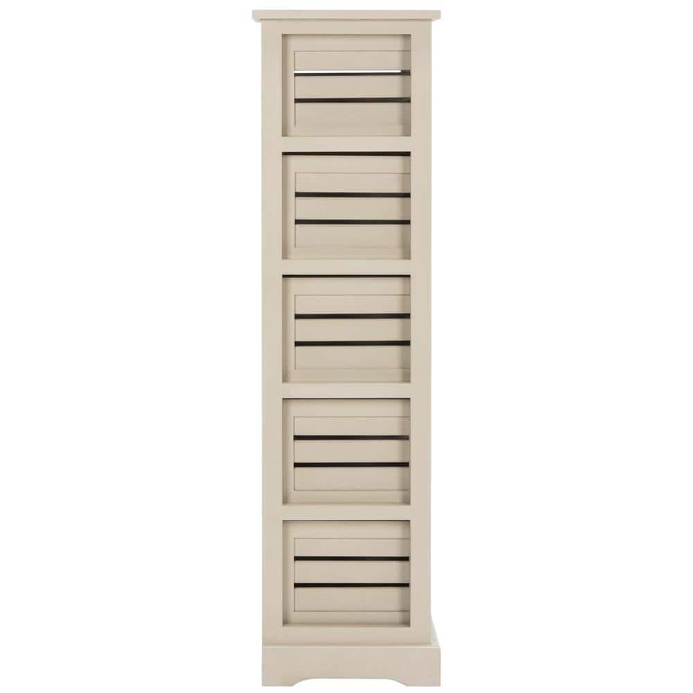 Samara 5 Drawer Cabinet - AMH5714 - Vintage Grey - Safavieh Couture