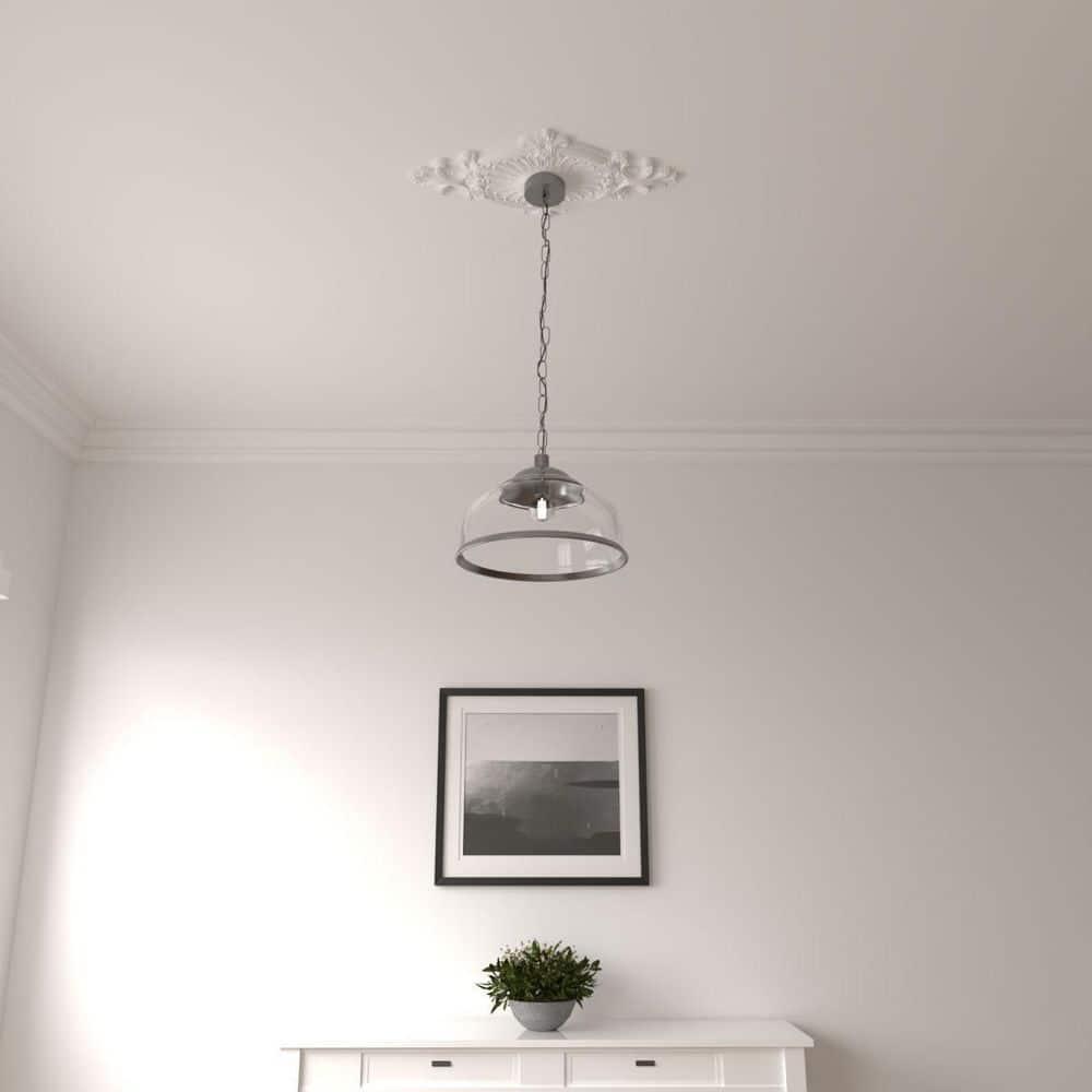 Rose and Ribbon Ceiling Medallion