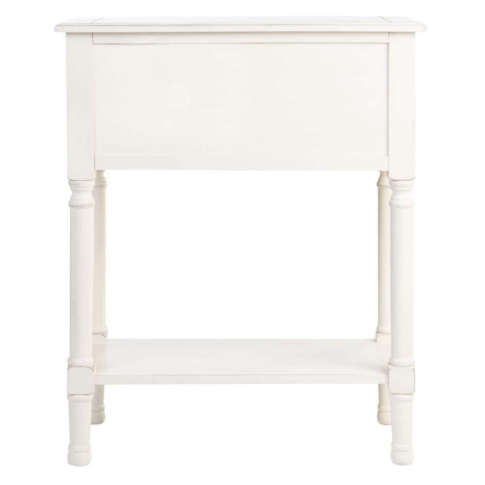 Primrose 3 Drawer Console Table - Distrssed White - Safavieh