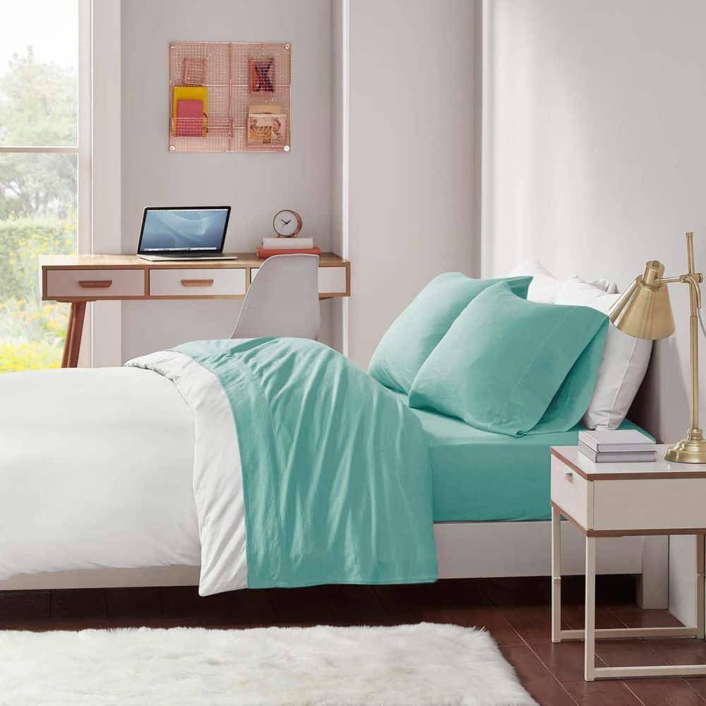 Cotton Blend Jersey Knit All Season Sheet Set