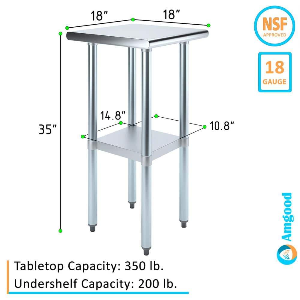 Amgood Stainless Steel Top Workbench