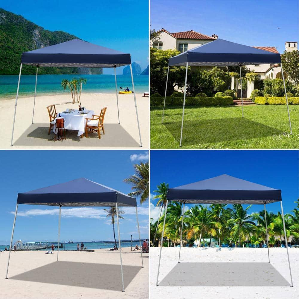 10 Ft. W x 10 Ft. D Steel Pop-Up Canopy