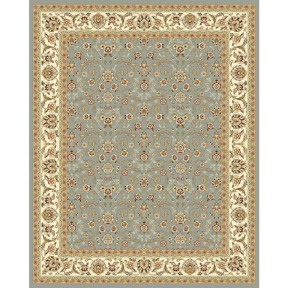 Lyndhurst LNH312 Power Loomed Area Rug - Light Blue/Ivory - 10'x14' - Safavieh
