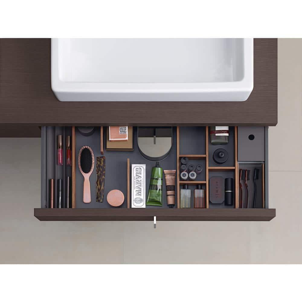 Duravit 045470-1HOLE White Ceramic 51.08 lb Rectangular Wall Mount Bathroom Sink