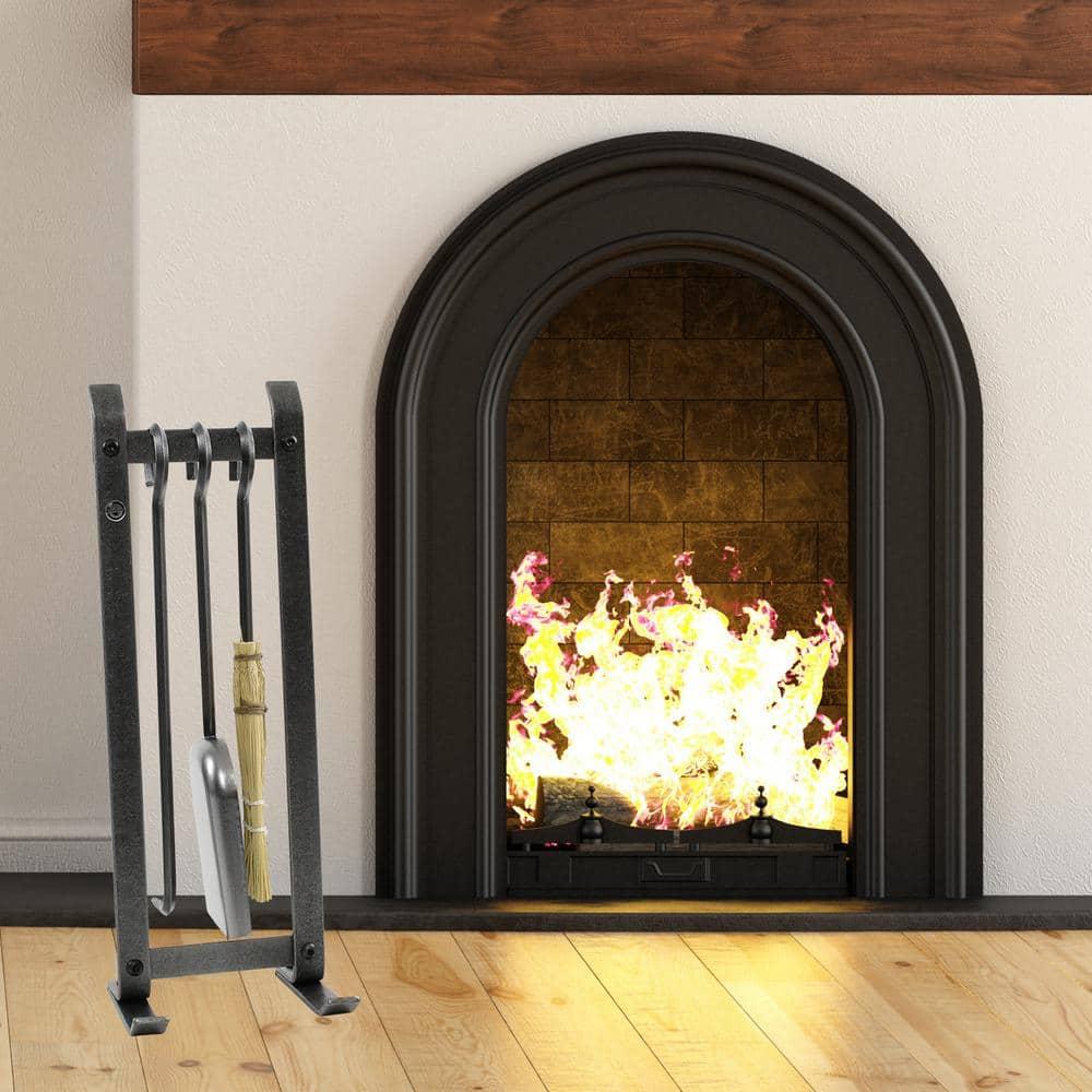 Handcrafted Country Home Fireplace Tool Set includes Base & 3 Tools