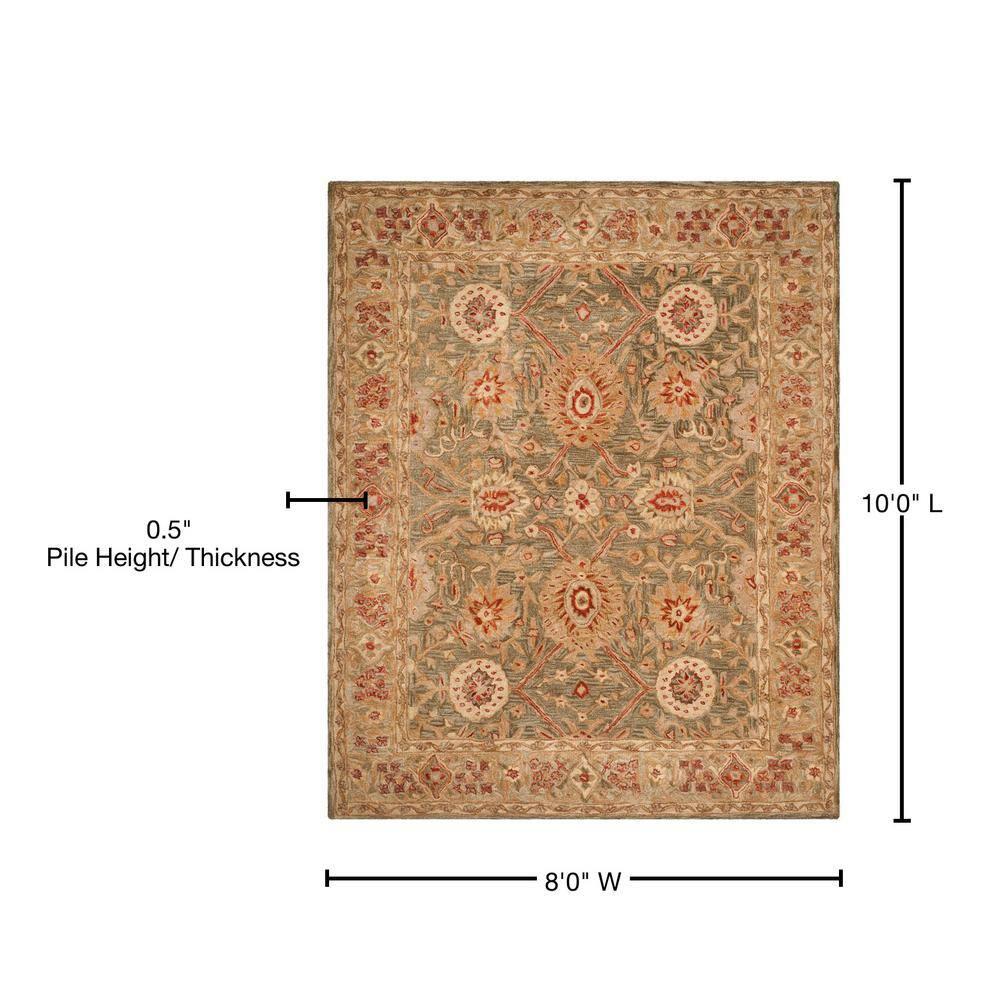 Anatolia AN516 Hand Tufted Indoor Area Rug - Brown/Ivory - 8'x10' - Safavieh