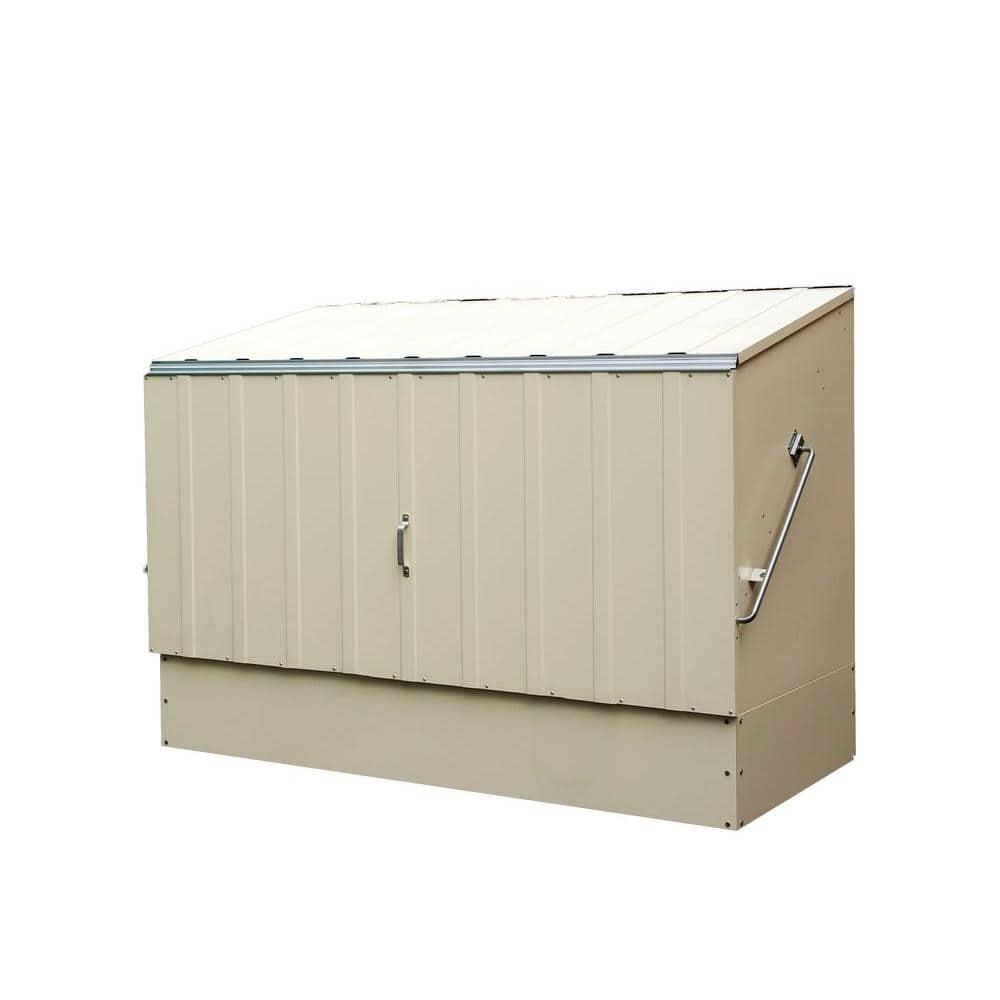 Rowlinson 6.4 ft. W x 3 ft. D Metal Horizontal Bike Shed