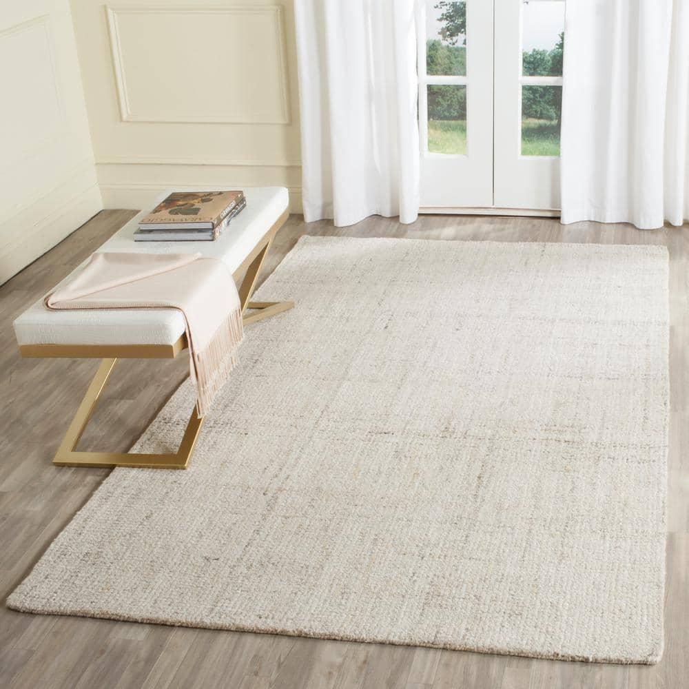Abstract ABT141 Handmade Indoor Area Rug - Ivory/Beige - 6'x9' - Safavieh
