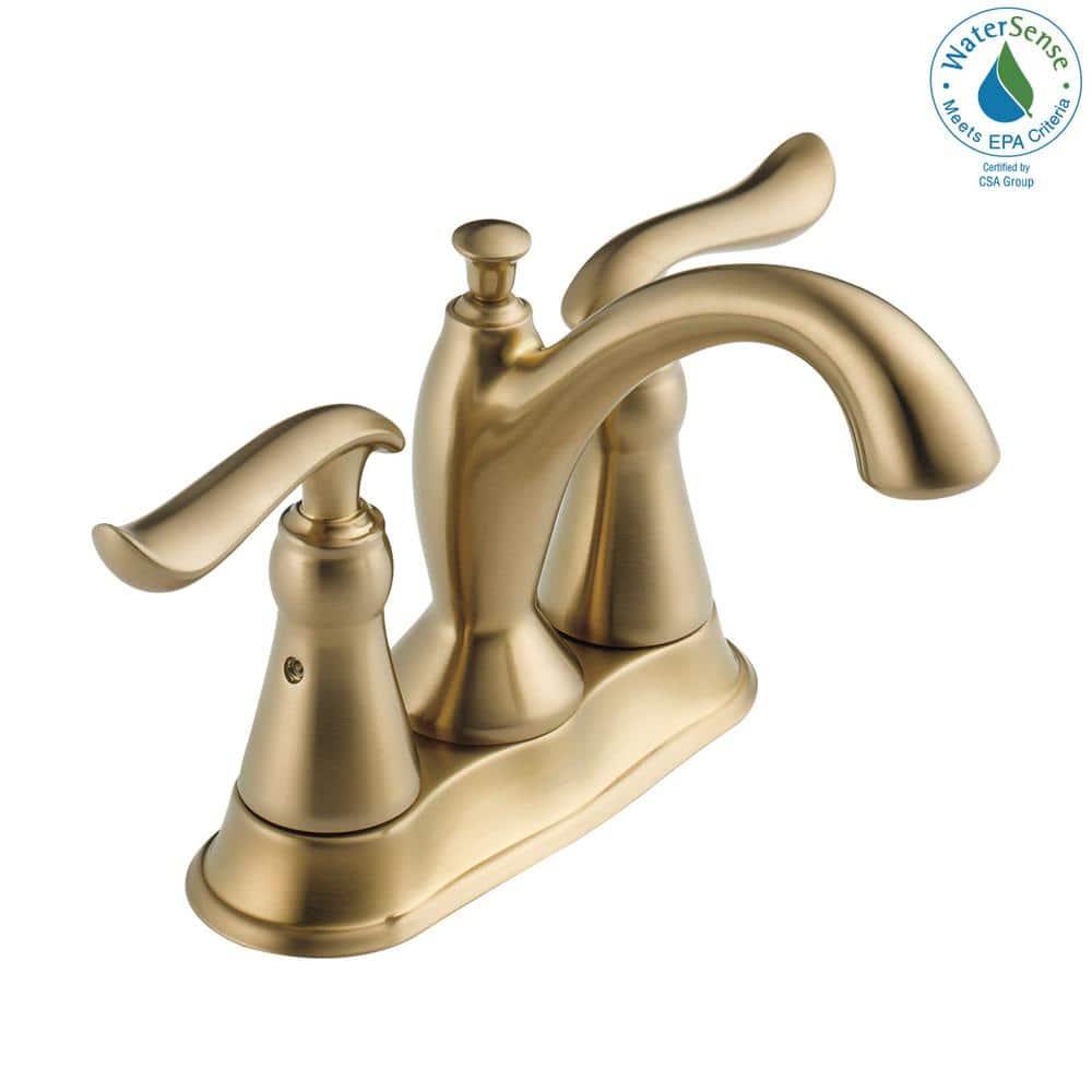 Linden Centerset Bathroom Faucet with Drain Assembly, 2-handle Bathroom Sink Faucet