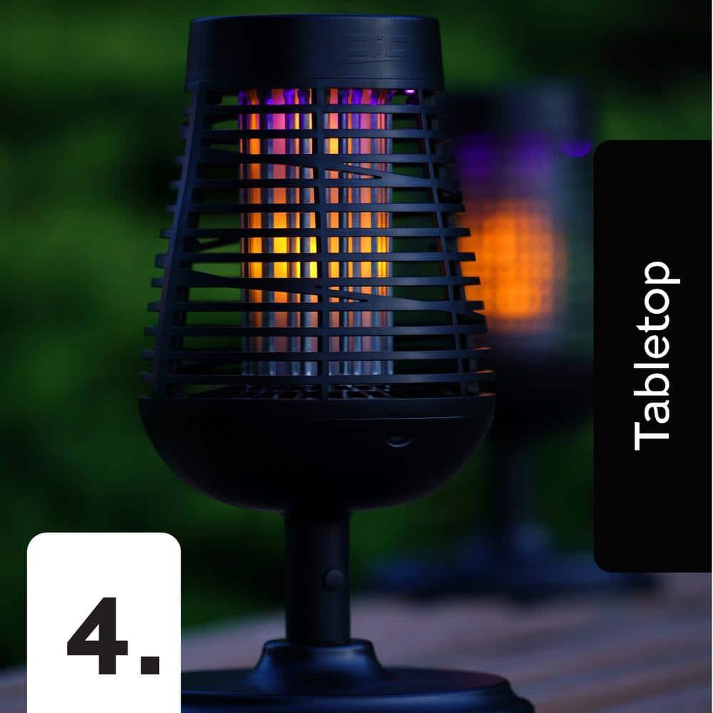 PIC Pic Flickering Flame Solar Bug Zapper Insect Killer Torch
