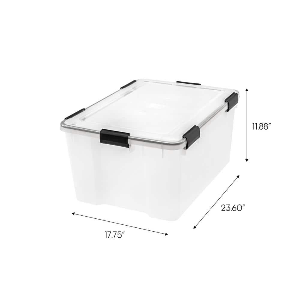 IRIS USA, Inc. 6.5 Qt./2 Gal. Weatherproof Storage Tote
