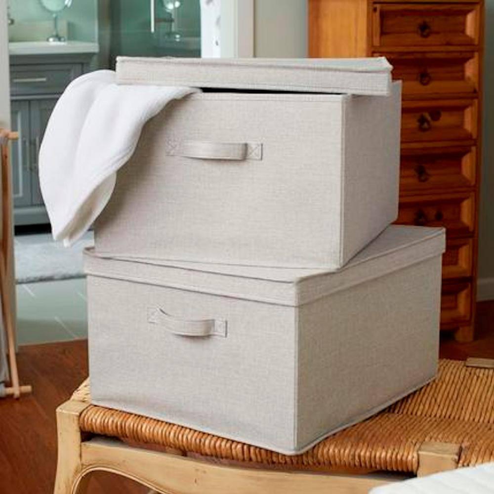 Household Essentials Fabric Bin (Set of 2)