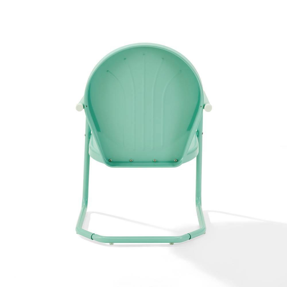 Griffith Aqua Metal Outdoor Lounge Chair