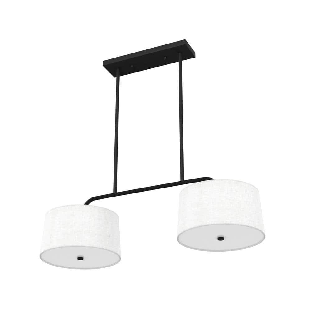 Hunter Fan Cottage Hill 4 - Light Linear Shaded Drum Pendant