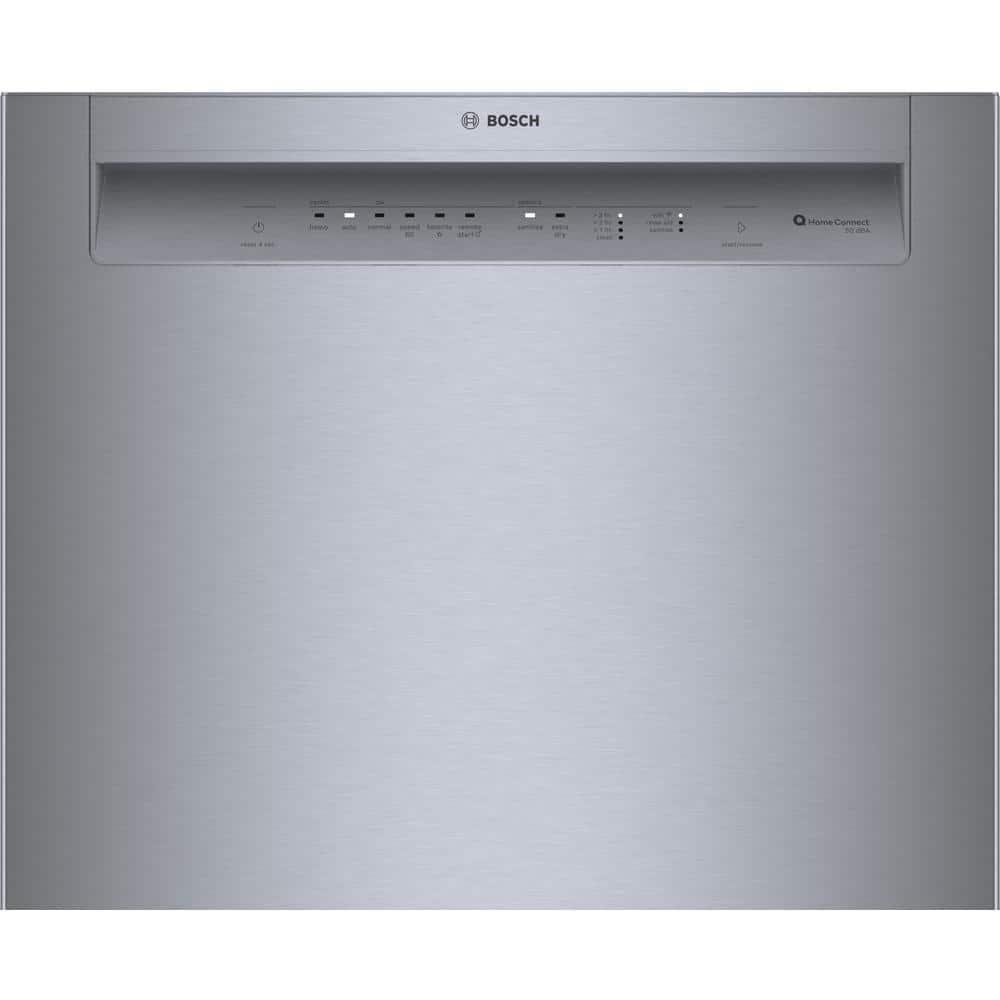 Bosch 800 Series 24" Front Control Built-In Dishwasher with Hybrid Tub SHE3AEM5N