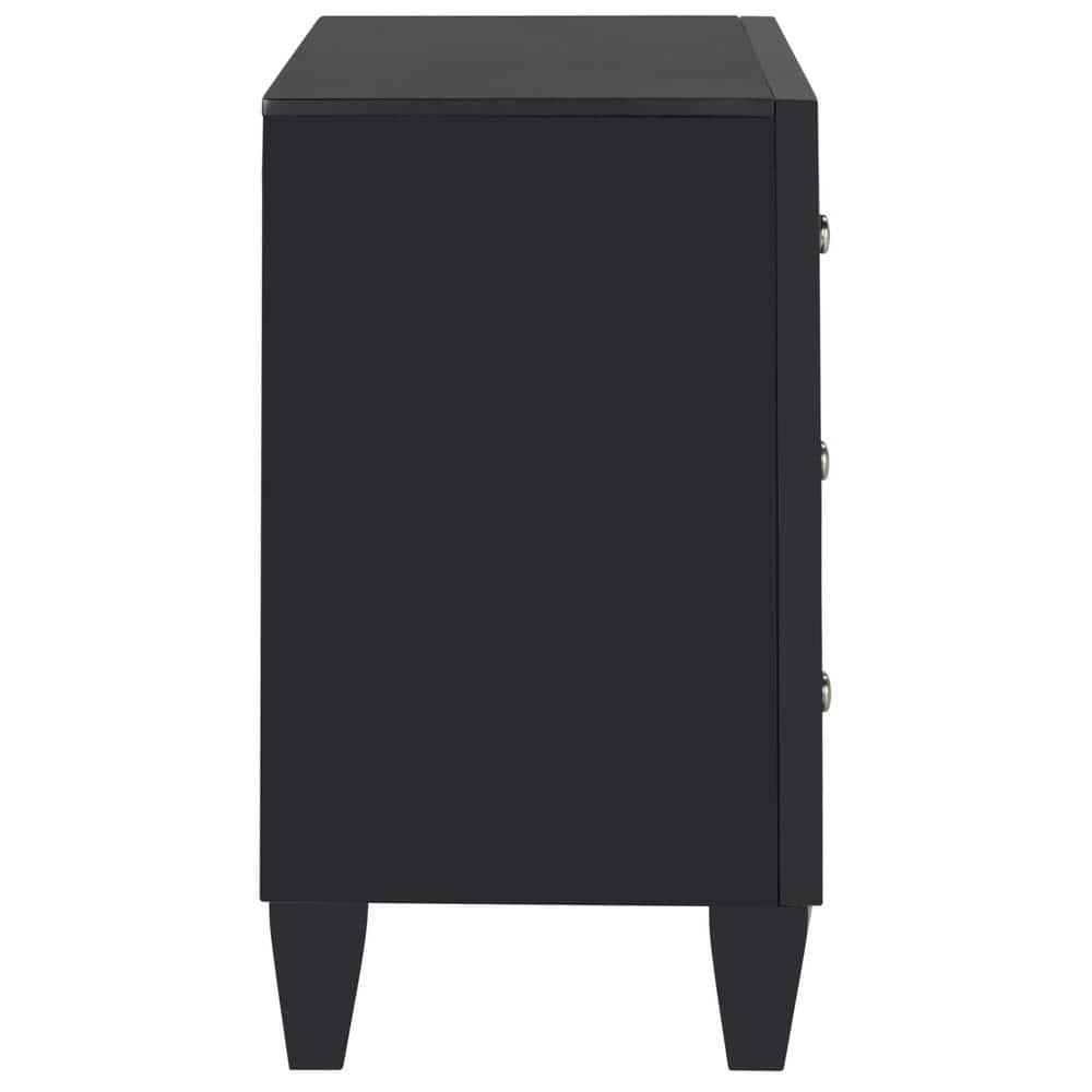 Marlon 3 Drawer Chest - CHS9202 - Black - Safavieh