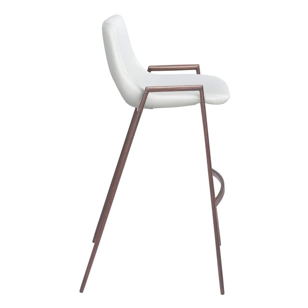 Zuo Hospitality Upholstered Counter Stool with Metal Frame