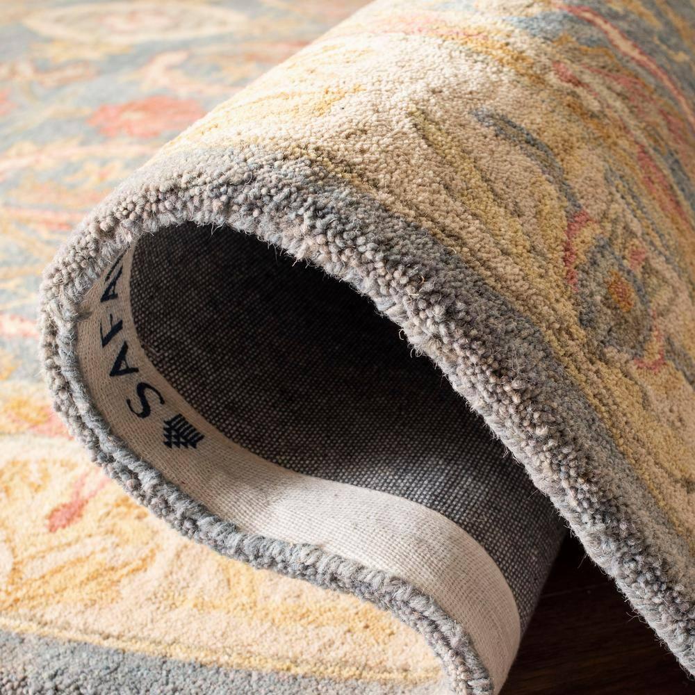 Anatolia AN544 Hand Tufted Indoor Runner Rug - Light Blue/Ivory - 2'3"x15' - Safavieh