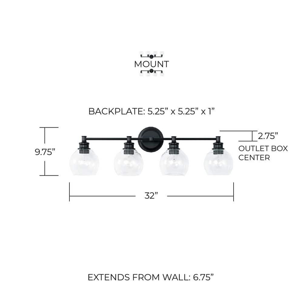 Longshore Tides Senn 4 - Light Dimmable Vanity Light