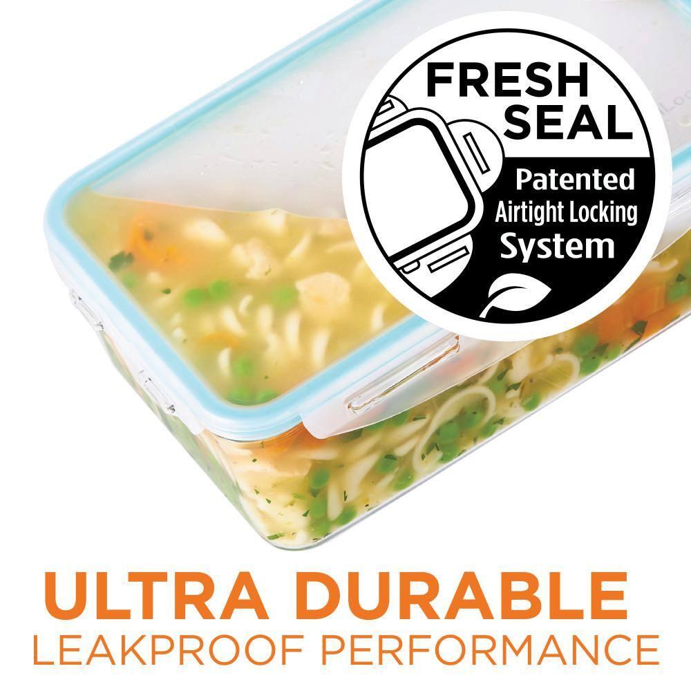 LocknLock 12-Ounce Warp-Stain-Odor Resistant Purely Better Rectangular Food Storage Container with Divider
