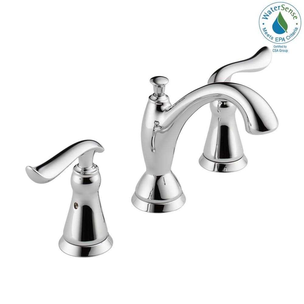 Linden Widespread Bathroom Faucet 3 Hole, 2-handle Bathroom Sink Faucet with Drain Assembly