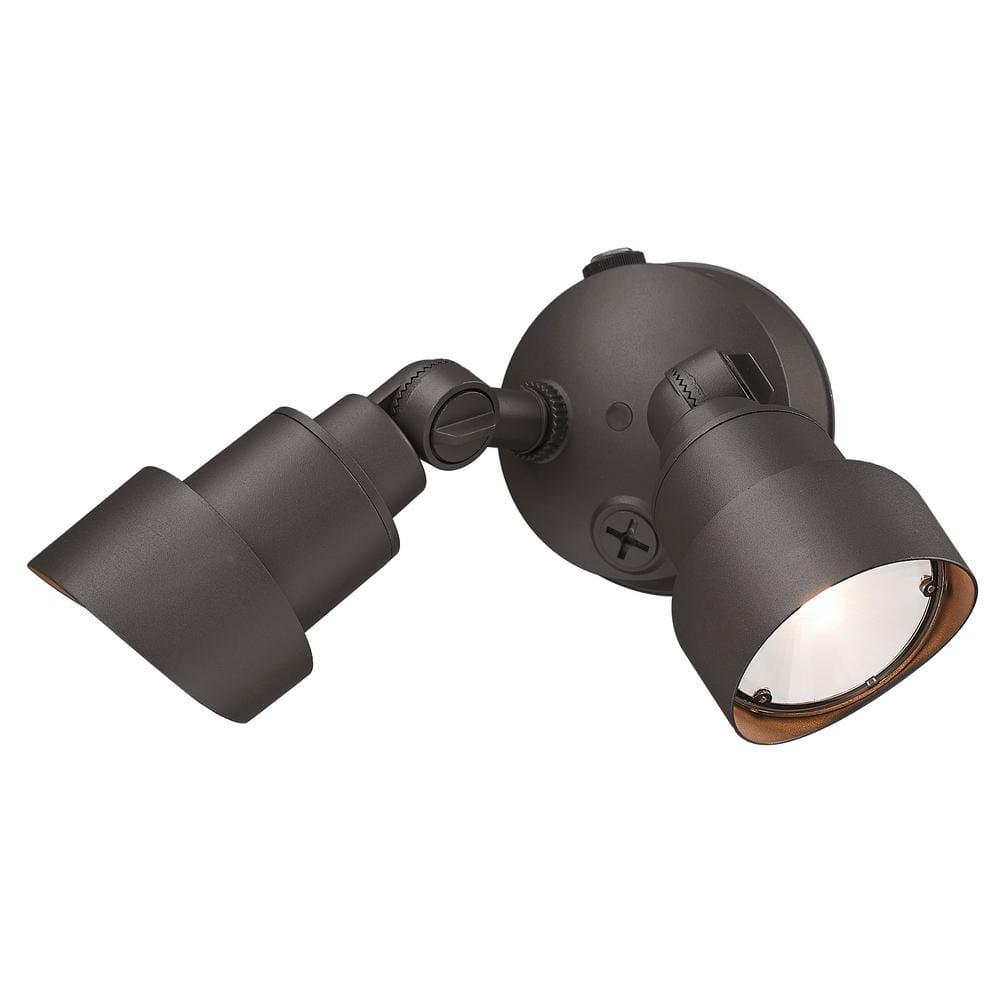 Acclaim Lighting LFL2ABZ 2-Light Architectural Bronze Integrated LED Adjustable Head Floodlight