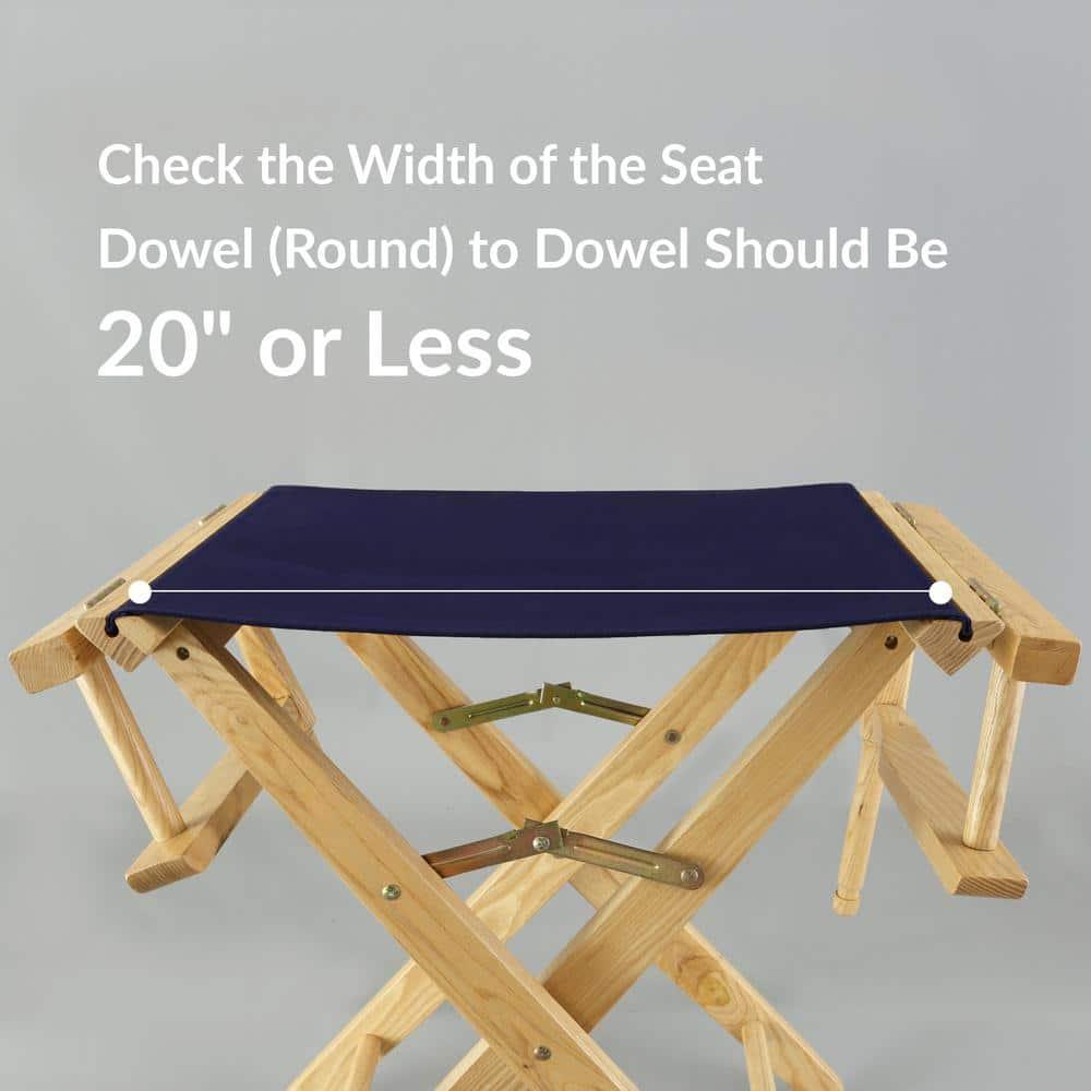 Casual Home Director Chair Replacement Canvas, Navy Blue