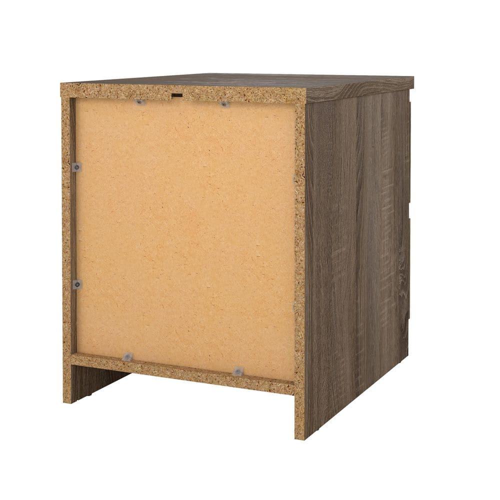 Tvilum Scottsdale 2 Drawer Bedroom Nightstand for Adults, Truffle Oak