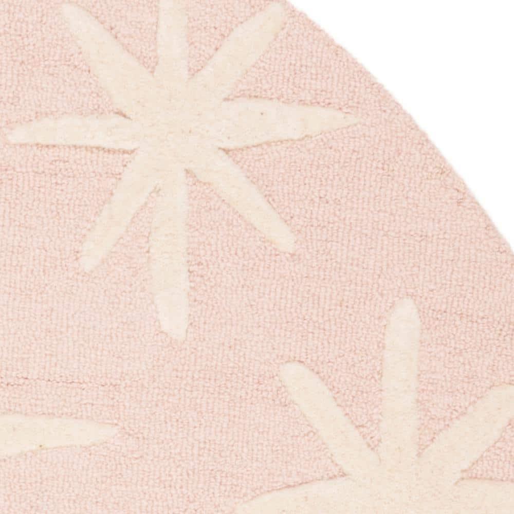 Safavieh Kids SFK908 Hand Tufted Area Rug - Pink/Ivory - 5' round - Safavieh.