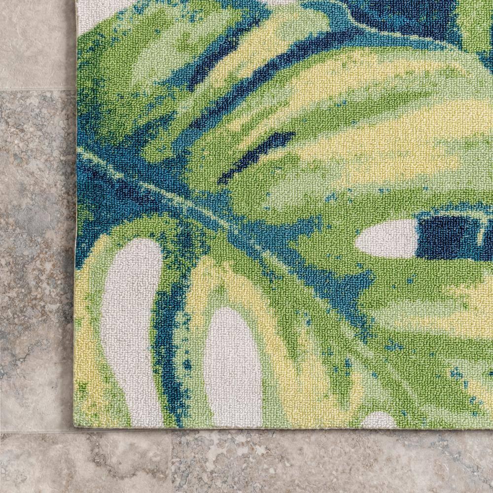 Nuloom Lisa Floral & Paisley 10x14 Indoor/Outdoor Area Rug for Living Room Patio Deck Front Porch Kitchen, Green Multicolor/Ivory