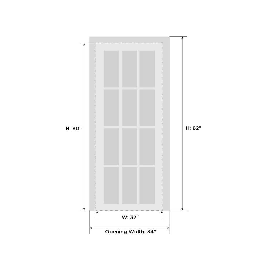 Solid Wood Paneled French Doors