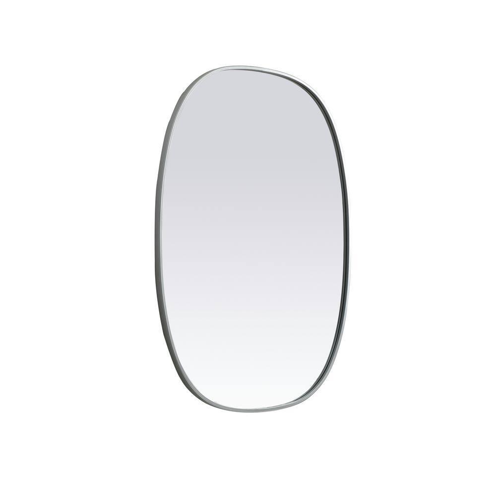 Sabine Metal Curved Oval Wall Mirror