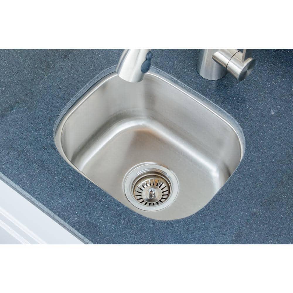 Craftsmen Series 15'' L Undermount Single Bowl Stainless Steel Kitchen Sink