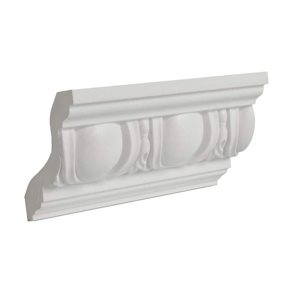 Architectural Products by Outwater L.L.C. 2-9/16 in x 3-1/8 in x 6 in Long Polyurethane Egg and Dart Crown Moulding Sample