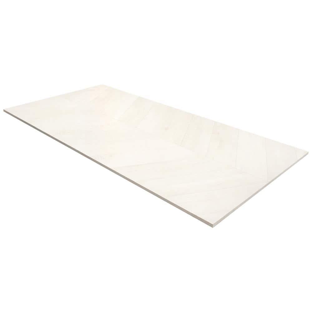 Chevron 24 in. x 48 in. Matte Porcelain Floor and Wall Tile (15.49 Sq. Ft. / Case)