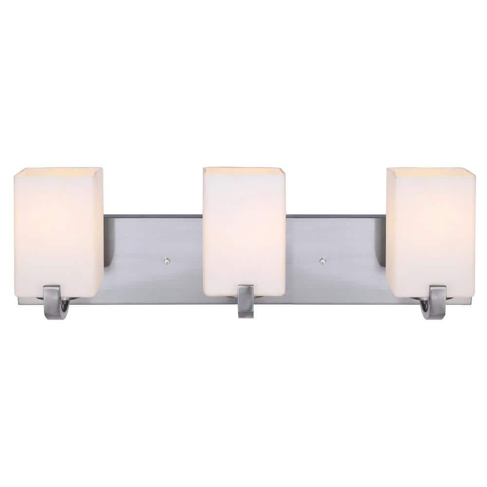Palmer 3-Light Brushed Nickel Bath Light