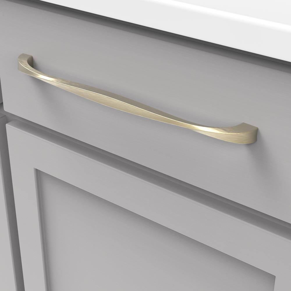 Twist Kitchen Cabinet Handles, Solid Core Drawer Pulls for Cabinet Doors, 12"