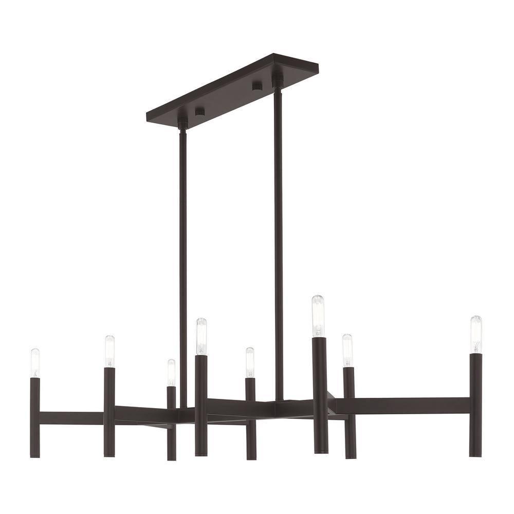 Livex Lighting Copenhagen 8 - Light Chandelier in  Bronze