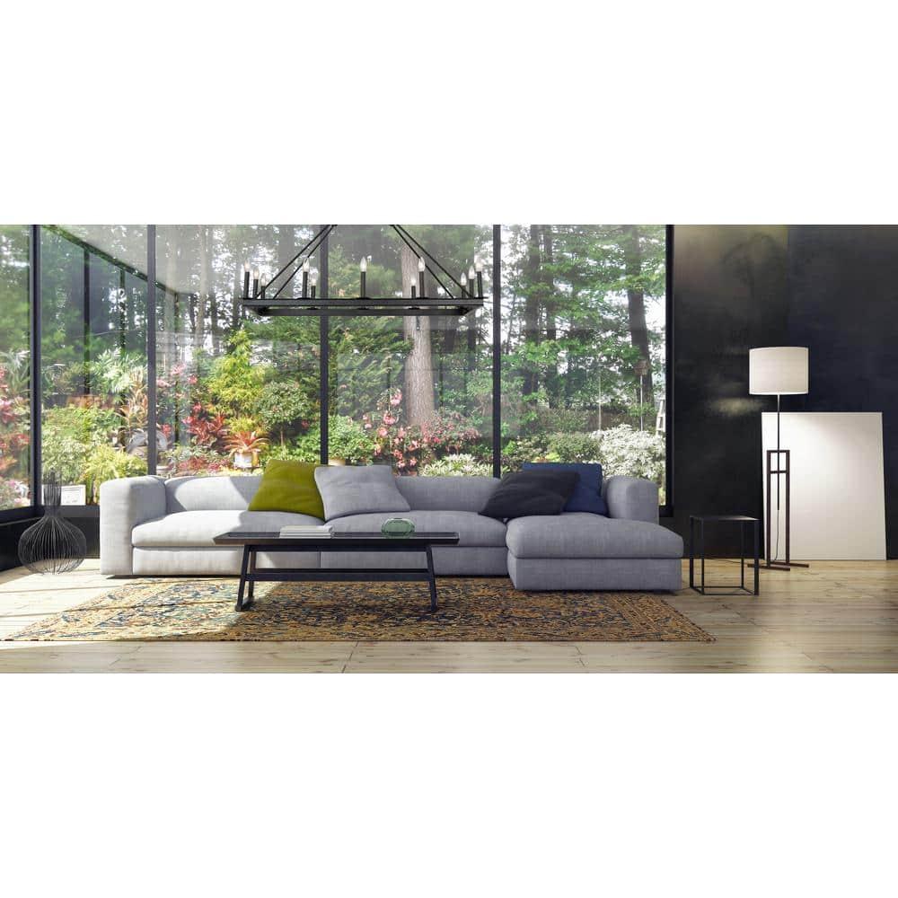 Z-Lite Barclay 12 Light Transitional Steel Island Pendant in Matte Black