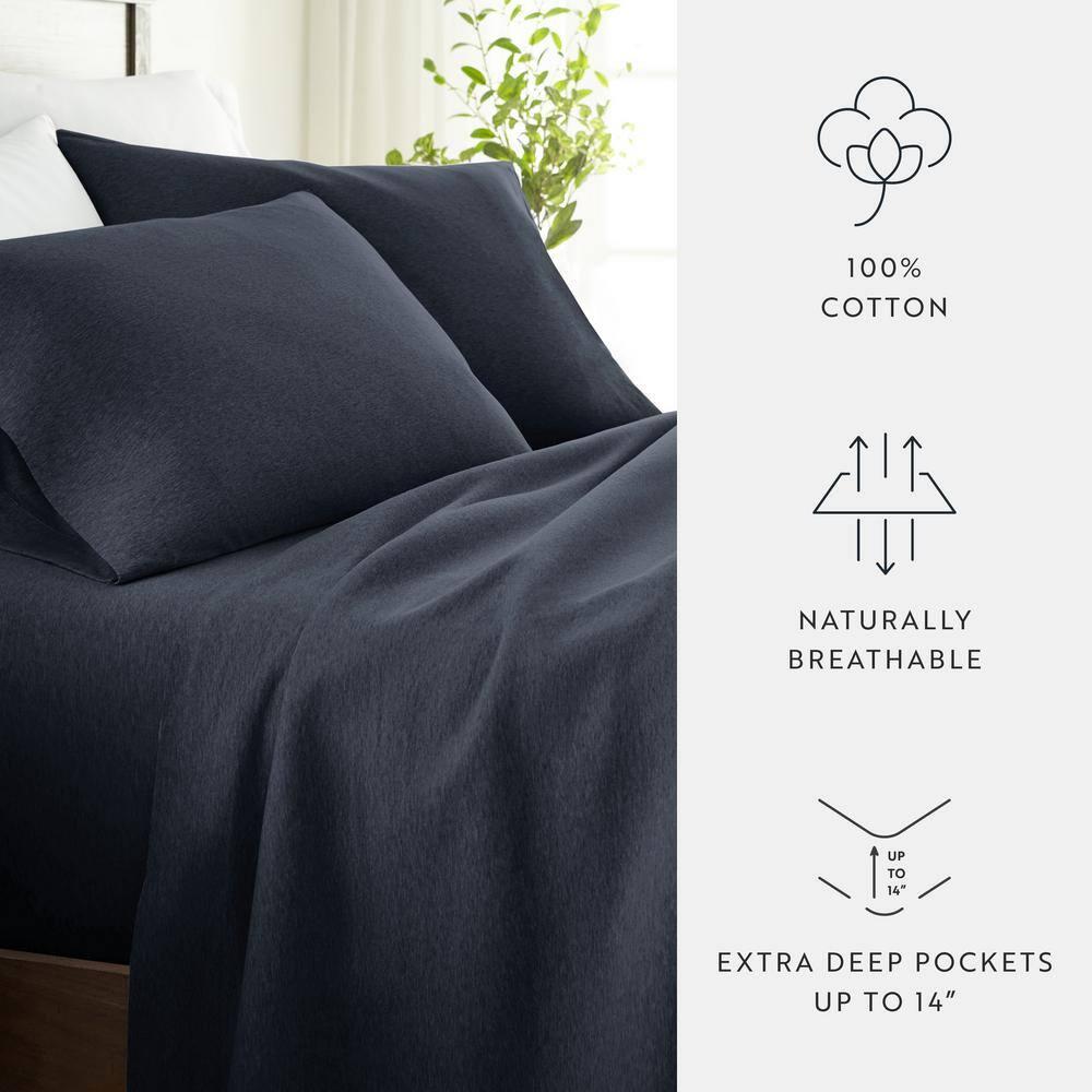 Becky Cameron 4 Piece 100% Cotton Jersey Knit Sheet Sets & Reviews | AllModern