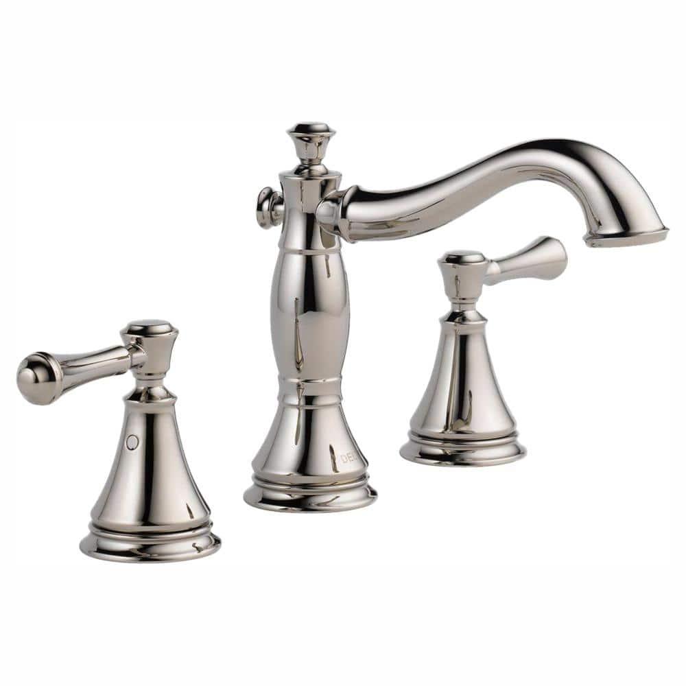 Cassidy Widespread Bathroom Faucet 3 Hole, 2-handle Bathroom Sink Faucet with Drain Assembly