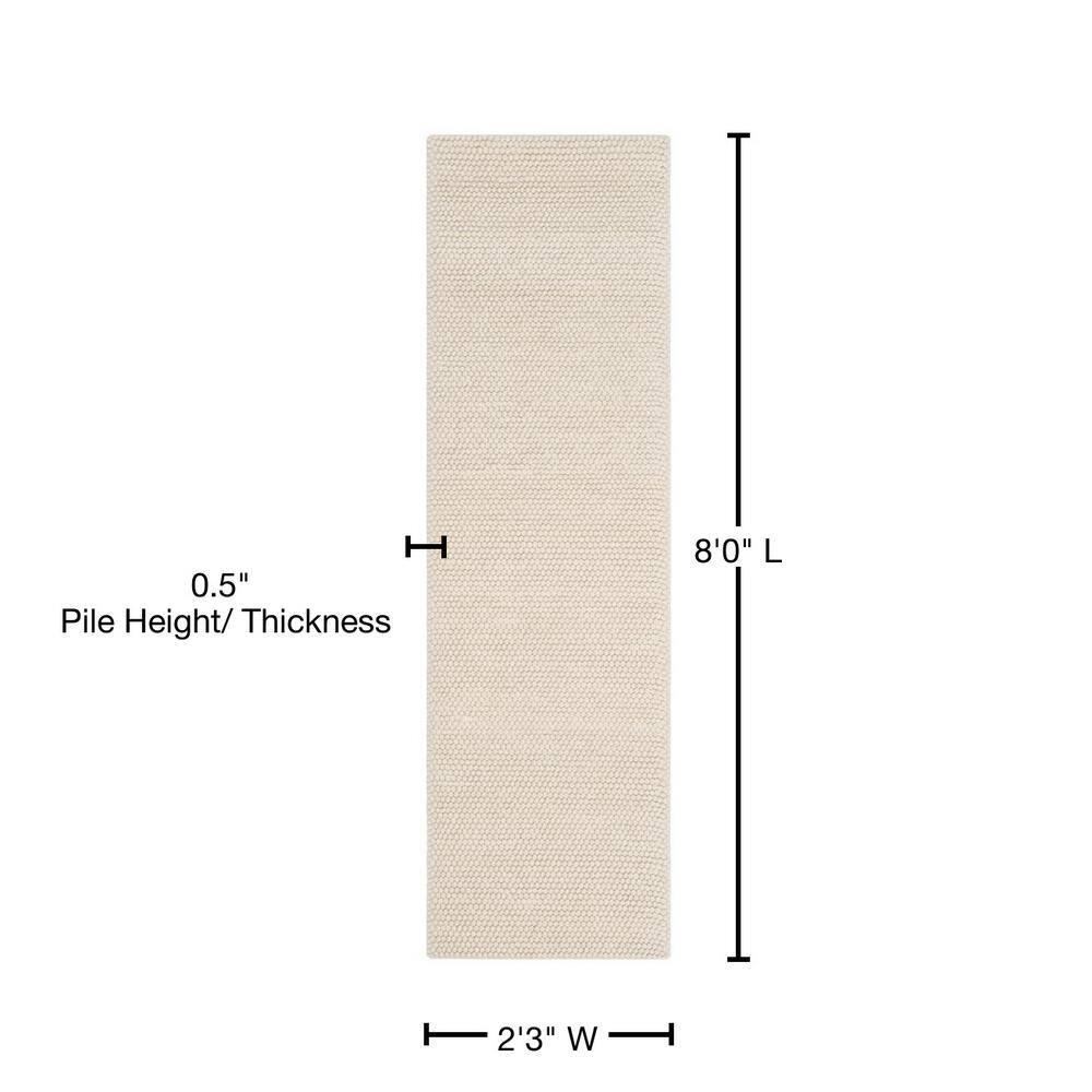 Natura NAT620 Hand Woven Indoor Runner Rug - Ivory - 2'3"x8' - Safavieh.