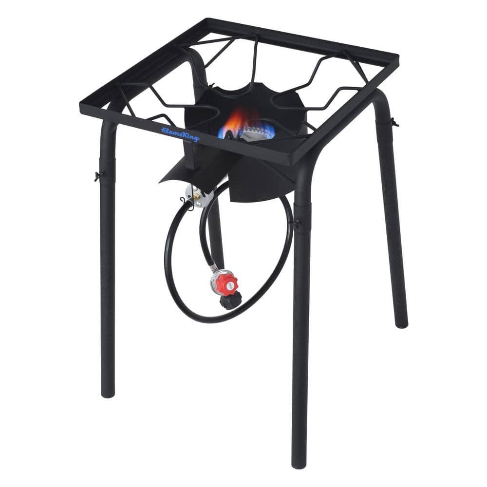 Flame King Heavy Duty 100,000 BTU Turkey Fryer Single Propane Burner Bayou Cooker Outdoor Stove