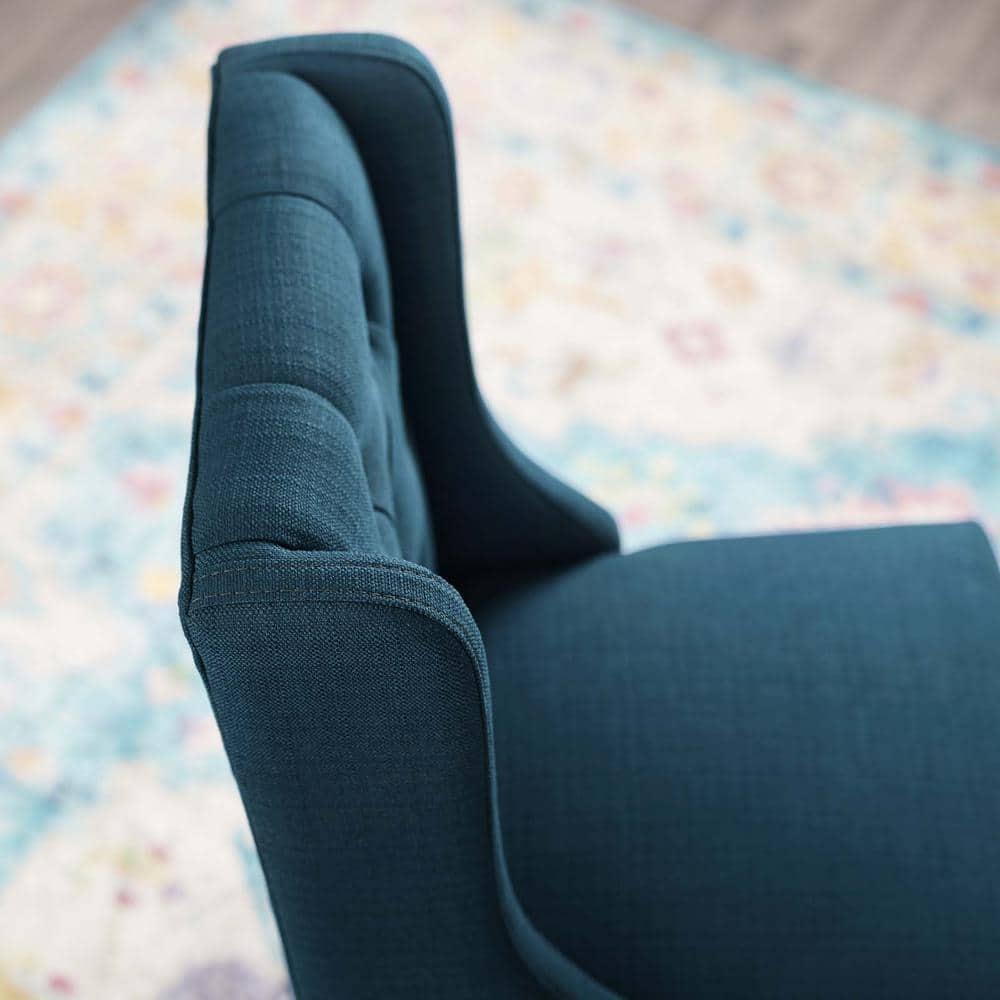 Modway Baronet Tufted Button Upholstered Fabric/Faux Leather Stool